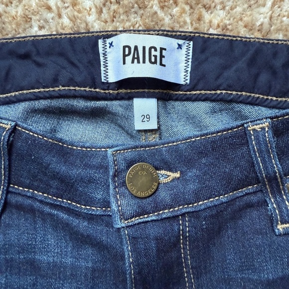 Paige Jeans Skyline Ankle Peg Sz 29 Denim Mid Rise USA Made - Picture 2 of 5